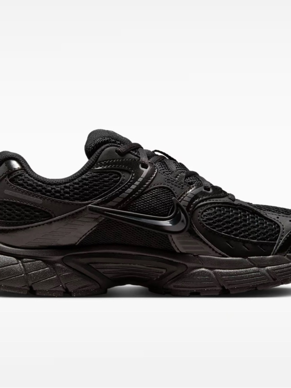 Nike Men's Black Mesh & Synthetic Running Sneaker